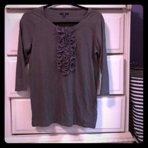 GAP 3/4 sleeves and Ruffle top